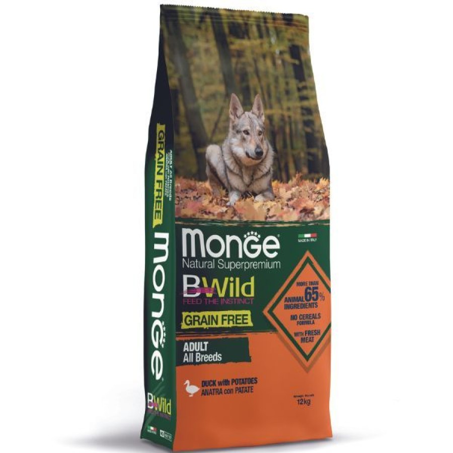 Cani Monge BWild | Monge Bwild Grain Free Adult All Breeds Anatra E Patate