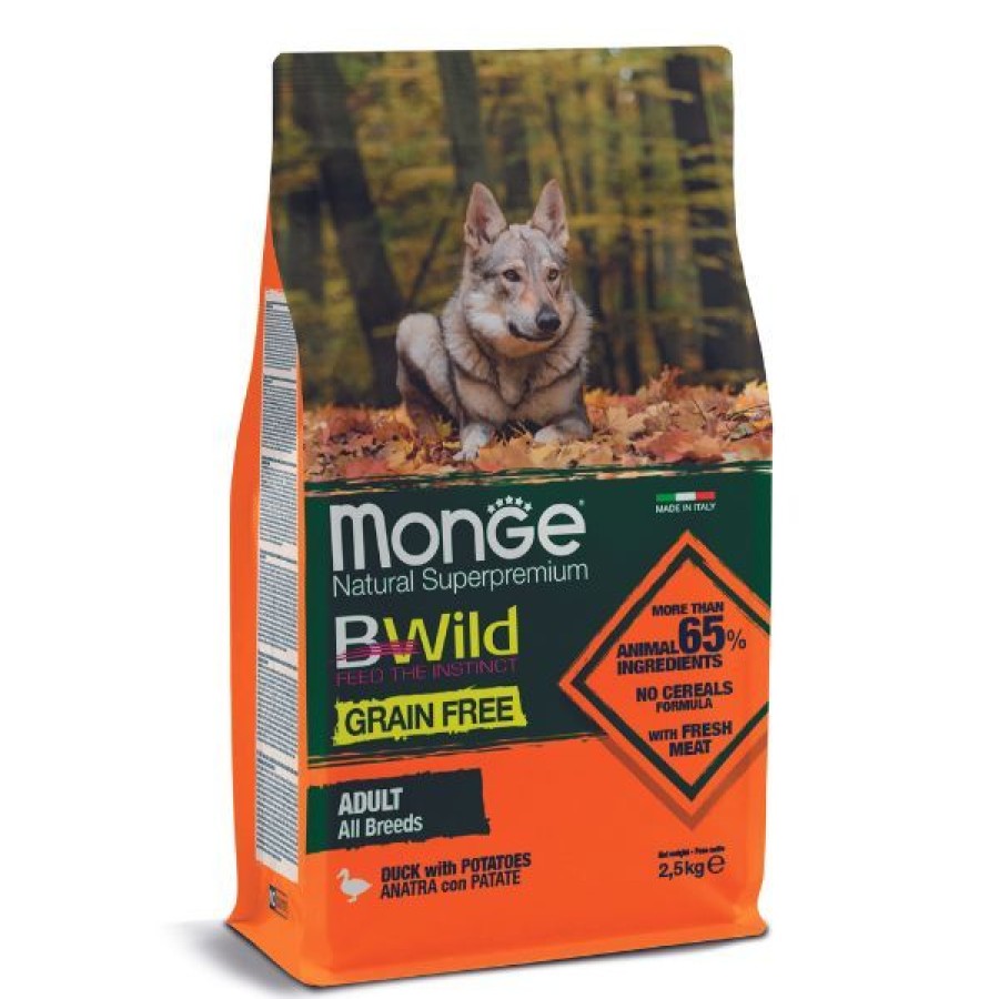 Cani Monge BWild | Monge Bwild Grain Free Adult All Breeds Anatra E Patate