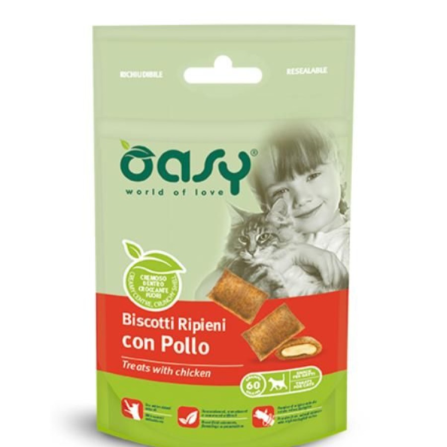 Gatti Oasy | Oasy Cat Biscotti Ripieni 60 Gr