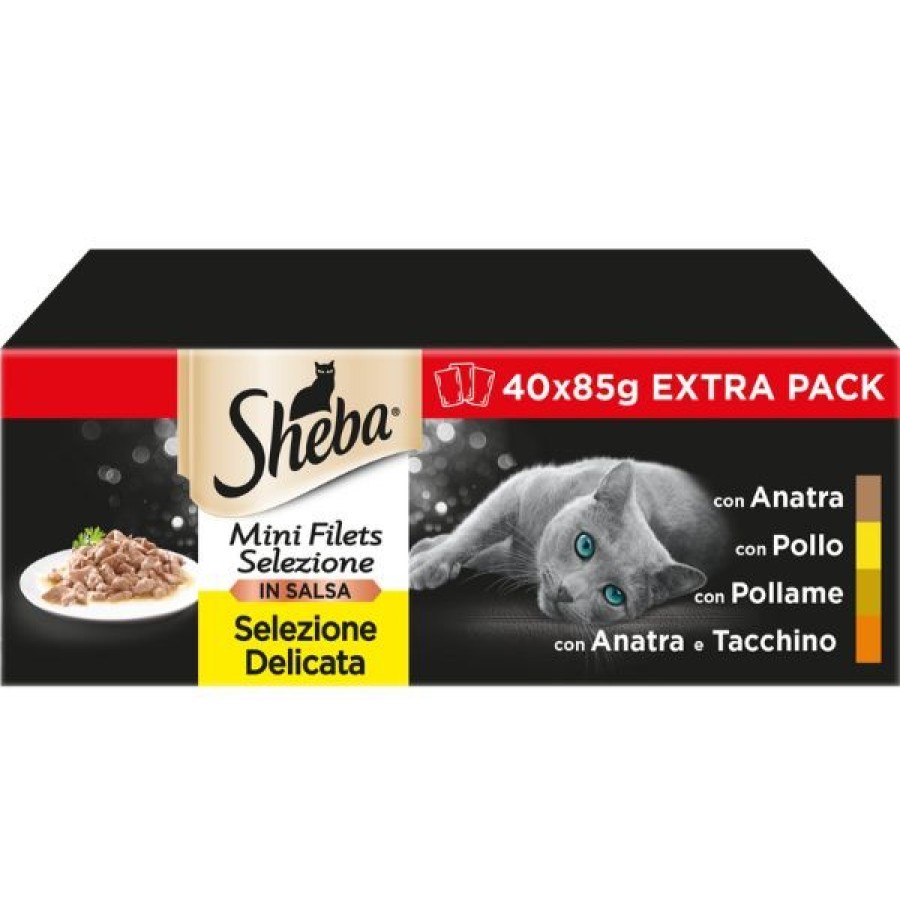 Gatti Sheba | Sheba Mini Filets Selezione In Salsa Multipack