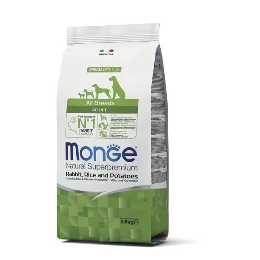 Cani Monge Natural Superpremium | Monge Natural Superpremium Adult Coniglio, Riso E Patate