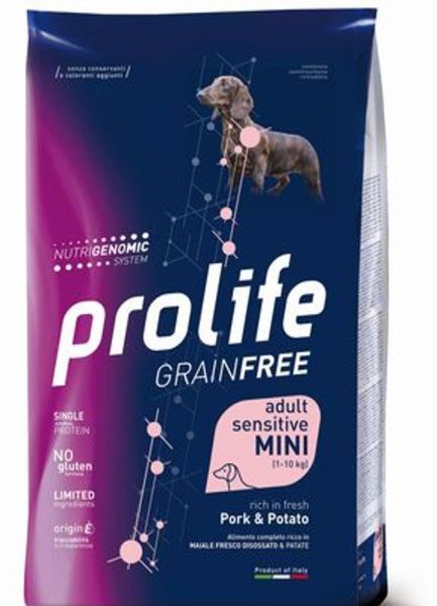 Cani Prolife | Prolife Grain Free Cane Adult Sensitive Mini Maiale E Patate