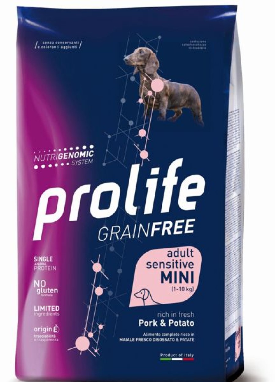 Cani Prolife | Prolife Grain Free Cane Adult Sensitive Mini Maiale E Patate