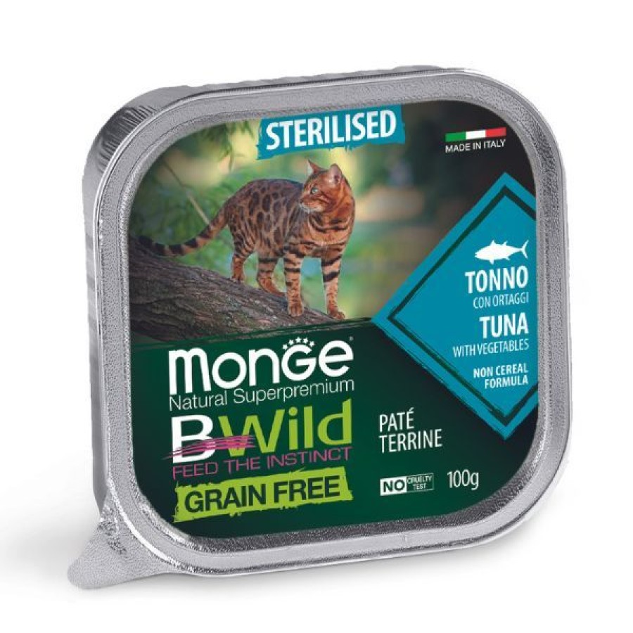 Gatti Monge BWild | Monge Natural Super Premium Bwild Grain Free Cat 100 Gr