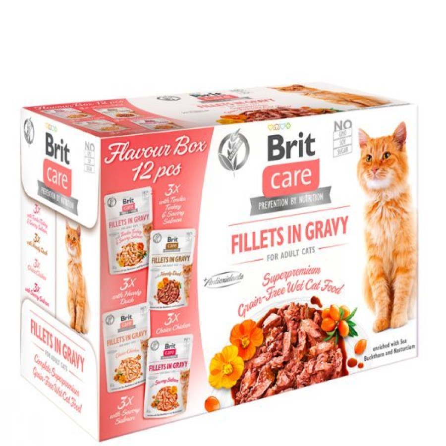 Gatti Brit | Brit Care Grain Free Cat Flavour Box Multipack 85 G X12 Bustine