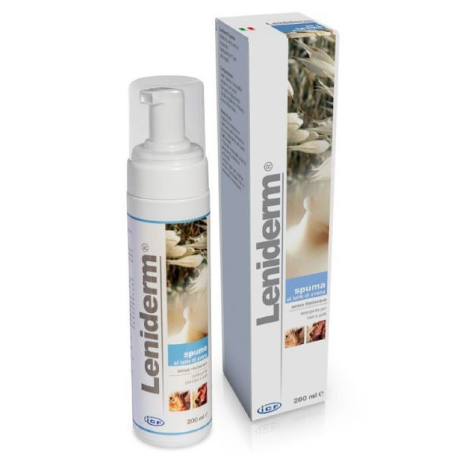 Gatti ICF | Leniderm Spuma Dermatologica Cute Sensibile E Irritata Icf Per Cani E Gatti