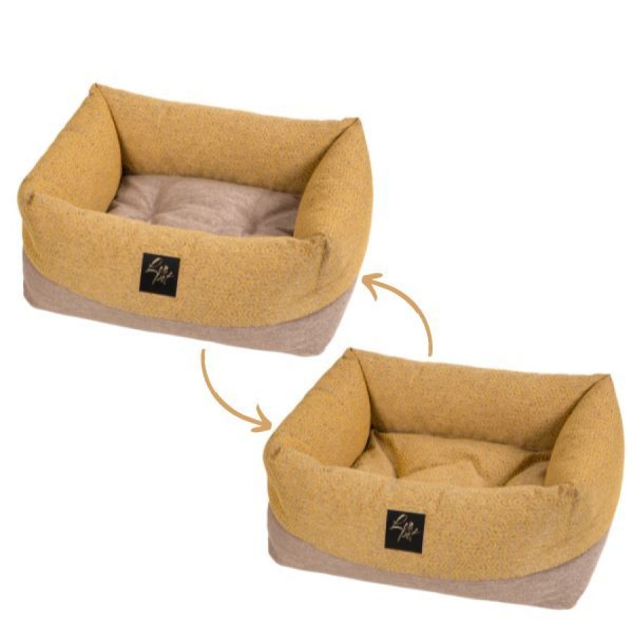 Cani Leopet | Cuccia Rettangolare Elba Gold Hexagon Range Premium Leopet