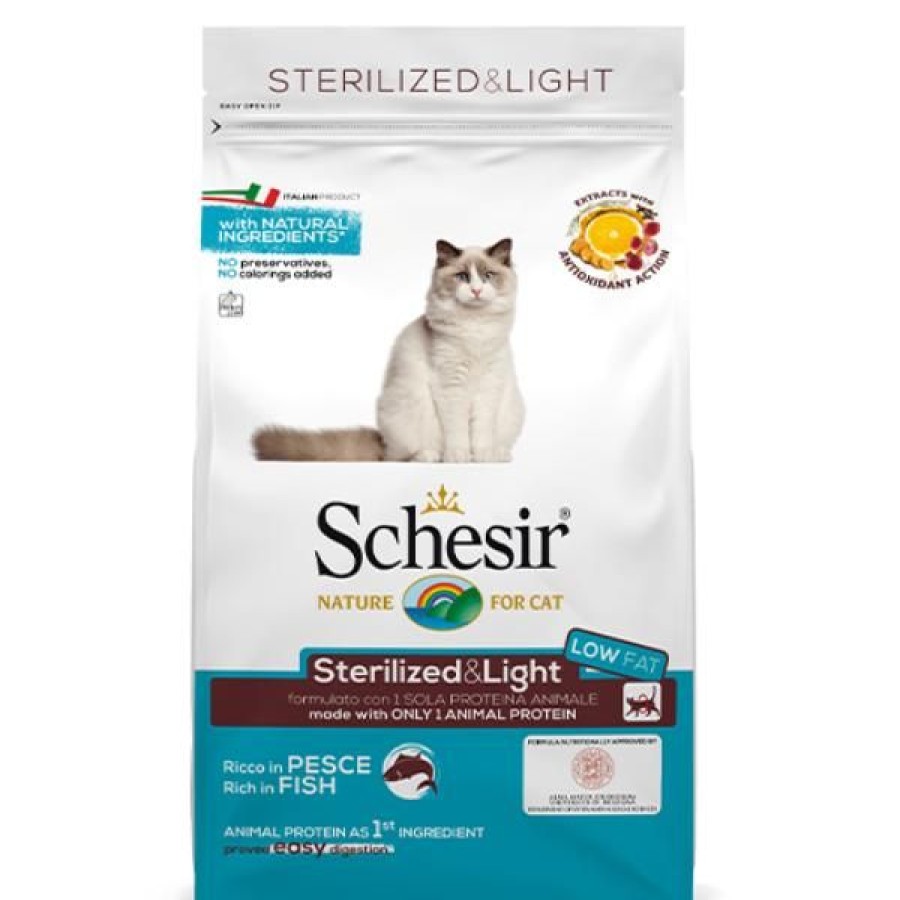 Gatti Schesir | Schesir Cat Dry Sterilised & Light Pesce