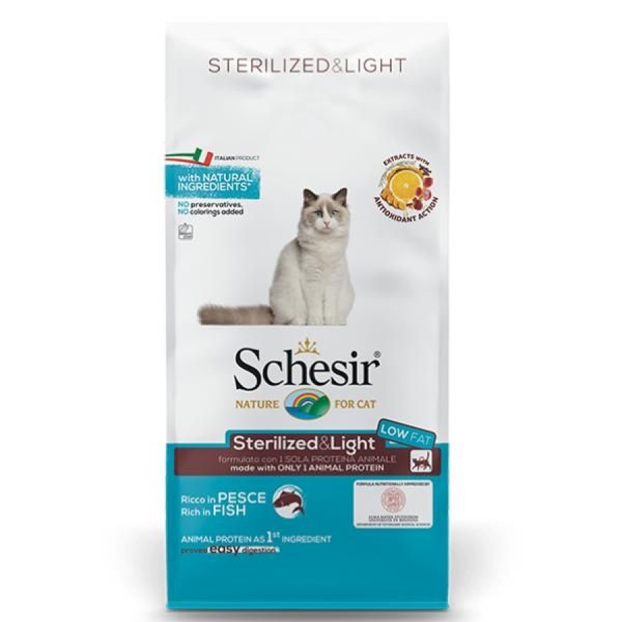 Gatti Schesir | Schesir Cat Dry Sterilised & Light Pesce